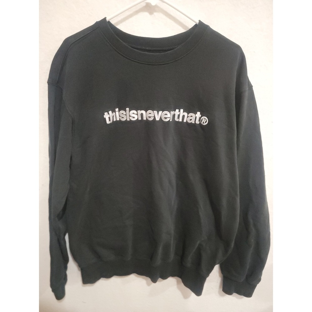 thisisneverthat Charcoal Grey Embroidered Crewneck Sweatshirt XL‎ Heavyweight